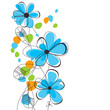 Spring flowers background