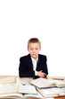 sad schoolboy