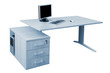 Photo: desk and a modern computer desk and a modern computer