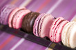 Macarons roses et violets Macarons roses et violets