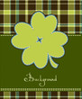 Four leaf clover textile label