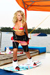 Vorbereitung zum wakeboarden