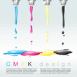 CMYK design - place for text - vector file