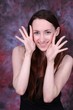 happy attractive young woman