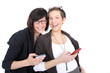 Frauen mit Smartphone