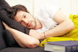 Sleepy Tired Young Man