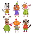 Set of animals.