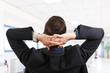 Relaxed businessman