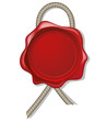 Wachs seal, blank vector