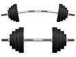 weights against white weights against white