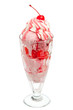 Eisbecher mit Kirsche Eisbecher mit Kirsche