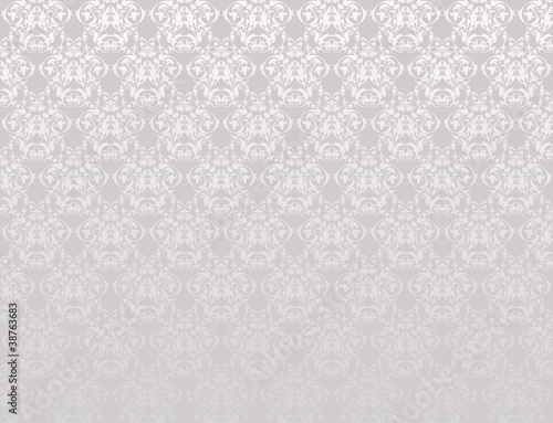 Photo: silver floral wallpaper silver floral wallpaper