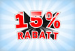 15 Prozent Rabatt
