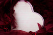 Paper for the recognition of love.Valentine card