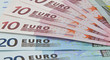 euro bank notes fanned out