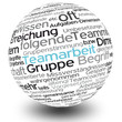 3D-Kugel Teamarbeit