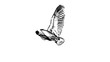 loop animated flying sketch eagle on isolate white loop animated flying sketch eagle on isolate white