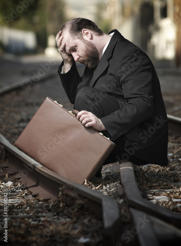 Photo: Desperate Business Man Desperate Business Man