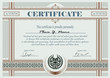 Vector: Vintage frame, certificate or diploma template Vintage frame, certificate or diploma template