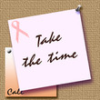 pink ribbon take the time
