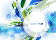 Vector: Abstract background with blue and green spray Abstract background with blue and green spray