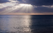 sunset over ocean