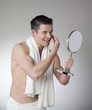 Foto: young man first wrinkles young man first wrinkles