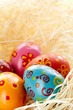 Eggs in straw