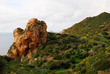 caratteristico spuntone roccioso a nebida, in sardegna