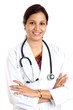 Smiling indian female doctor