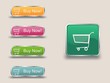 Vektor: Buttons for web. basket Buttons for web. basket