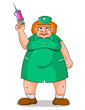 Vector: scary nurse scary nurse