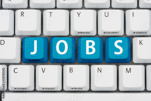 Photo: Applying for jobs on the internet Applying for jobs on the internet