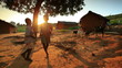 Kids near a village in Kenya.