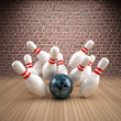Bowling Strike Mauer