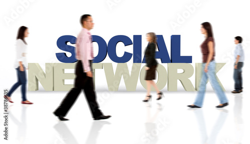 Photo: 3D Social network 3D Social network
