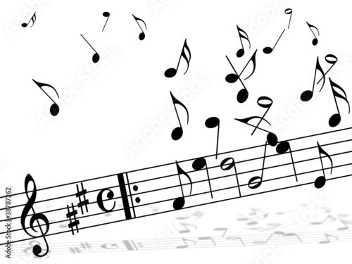 Illustration: Musiknoten Musiknoten