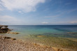 Felsiger Strand von Istrien, Kroatien
