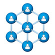 Illustration: social network symbol social network symbol
