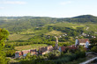 Ausblick von Bergdorf Motovun, Istrien, Kroatien
