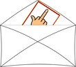 flipping the bird note in envelope set