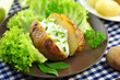 Kartoffeln, Teller, Salat