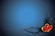 Beautiful Valentine´s day dark blue background Beautiful Valentine´s day dark blue background