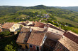 Ausblick von Bergdorf Motovun, Istrien, Kroatien