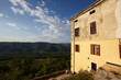 Ausblick von Bergdorf Motovun, Istrien, Kroatien