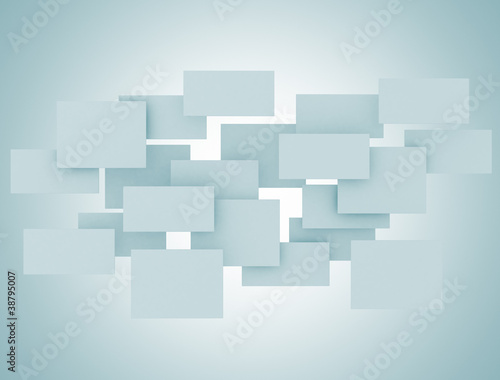 Illustration: Digital cloud blank squares Digital cloud blank squares