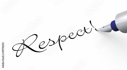 Illustration: Stift Konzept - Respect! Stift Konzept - Respect!
