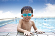 happy kid in the Swimming Pool