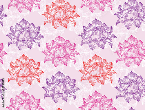 Vector: abstract floral pattern - vector illustration abstract floral pattern - vector illustration