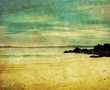 retro beach photo